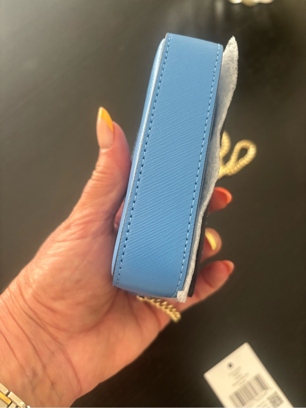 kate spade Blue Mini Crossbody with Gold Chain - Picture 9 of 15